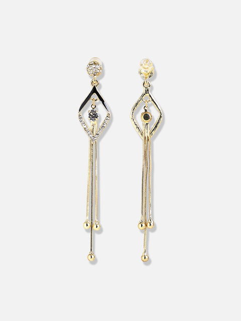 Gold Plated Designer Stone Party Drop Earring