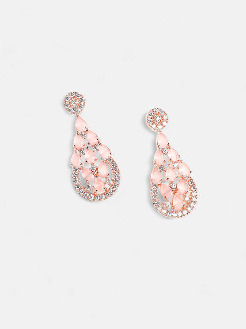 The Anais Drop Earrings - Blush Pink-SOHEAR1196