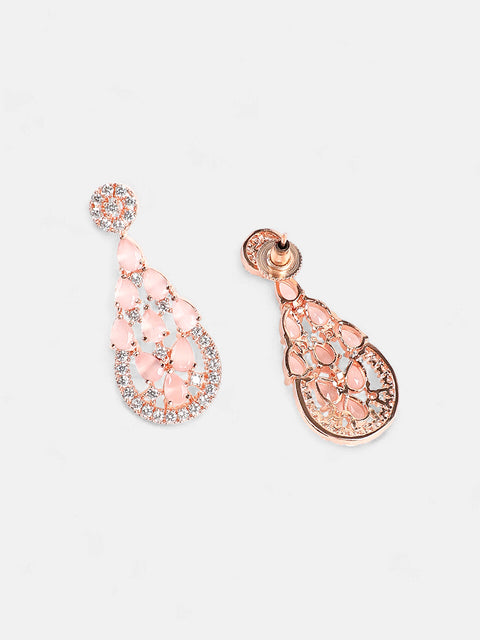 The Anais Drop Earrings - Blush Pink-SOHEAR1196