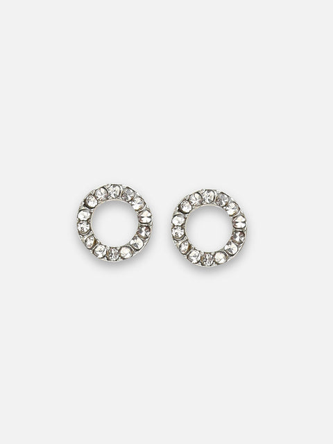 Silver-Plated Contemporary Studs Earrings