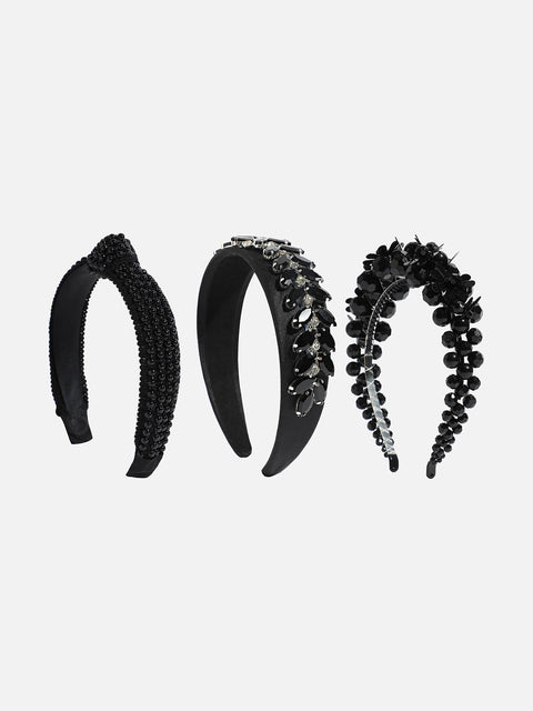 Charming Charisma Set of 3 Embellished Hairband