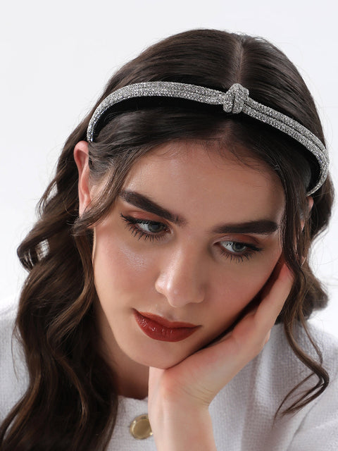The Bijou Bow Hairband - Antique Gold-SOHIBD6120