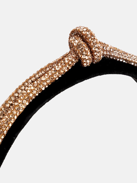 The Bijou Bow Hairband - Antique Gold-SOHIBD6120