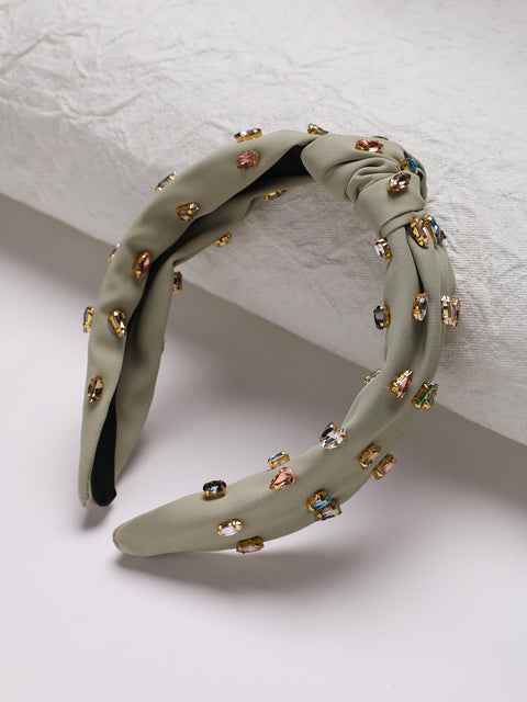 Embellished Crystal Stone Studded Hairband