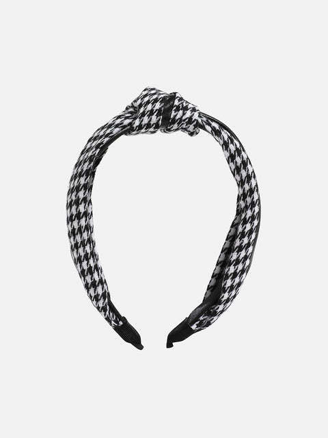 Checked Knotted Hairband