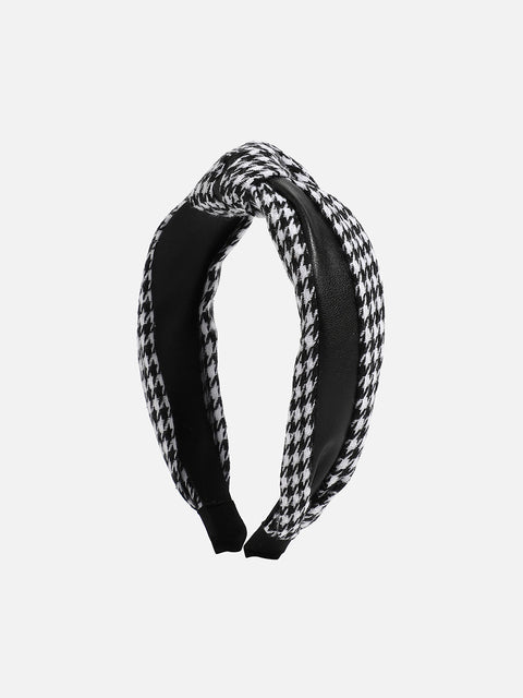 Checked Knotted Hairband