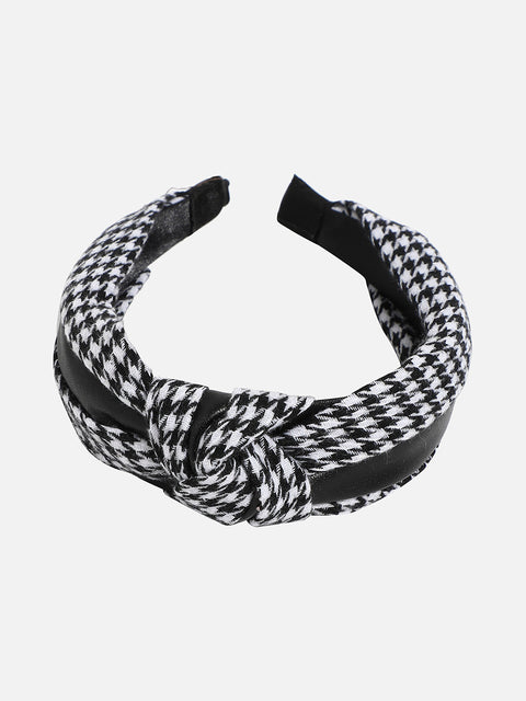 Checked Knotted Hairband