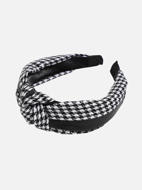 Checked Knotted Hairband