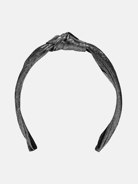 Women's The Metallic Knot Hairband - Sonic Silver