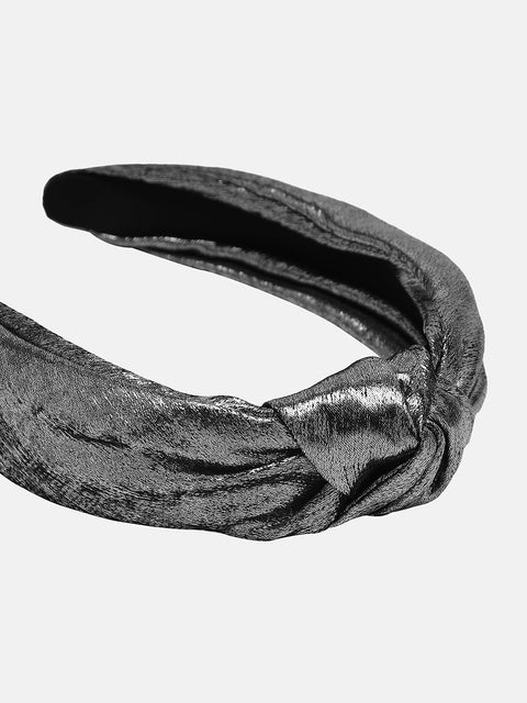Women's The Metallic Knot Hairband - Sonic Silver