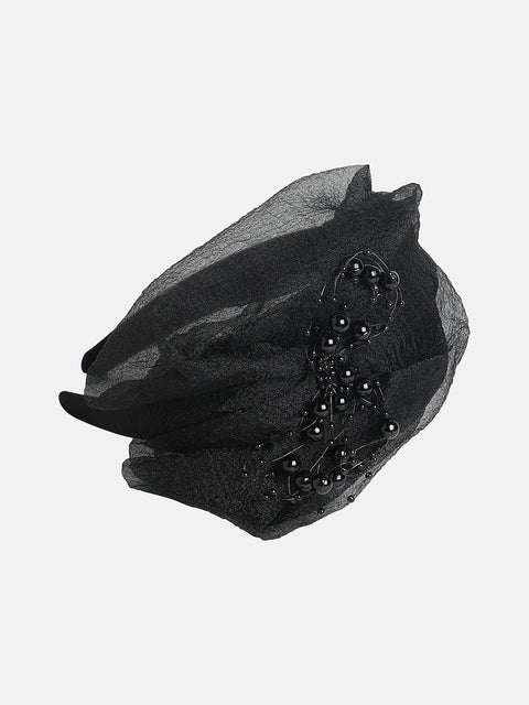 Women's The Penelope Hairband - Midnight Black