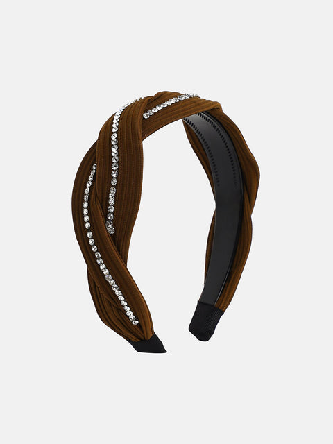 Women's The Embellish-Twist Hairband - Chocolate Brown