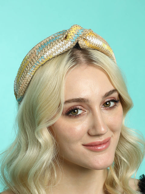 The Bijou Bow Hairband - Antique Gold-SOHIBD6120