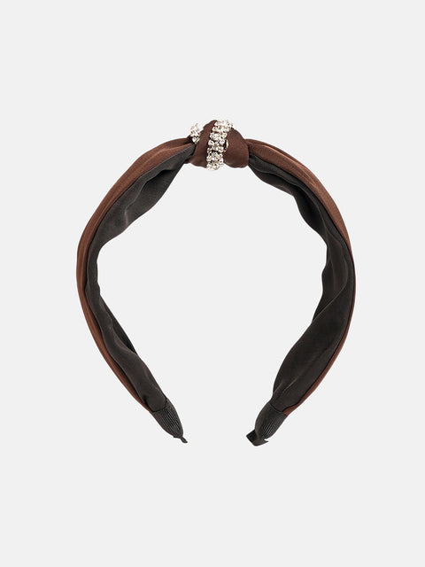 The Bijou Bow Hairband - Antique Gold-SOHIBD6120