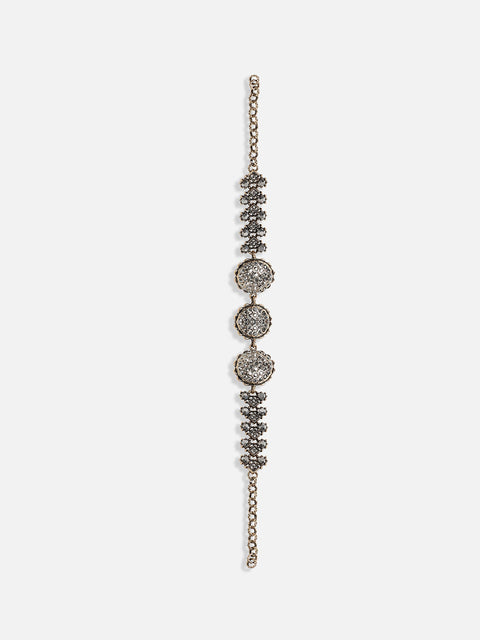 Set Of 2 Gold-Plated Link Bracelet
