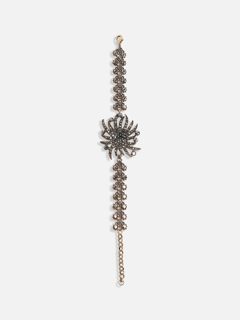 Set Of 2 Crystal-Studded Wraparound Bracelets