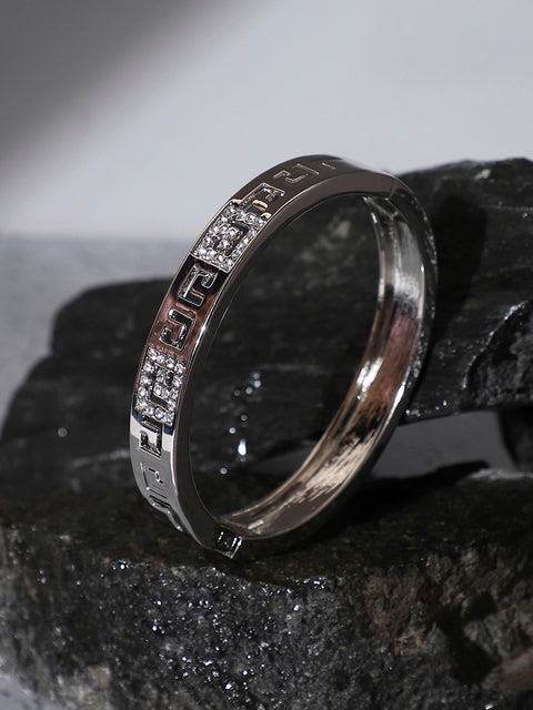 Silver-Plated Kada Bracelet