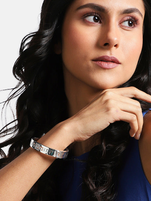 Silver-Plated Kada Bracelet