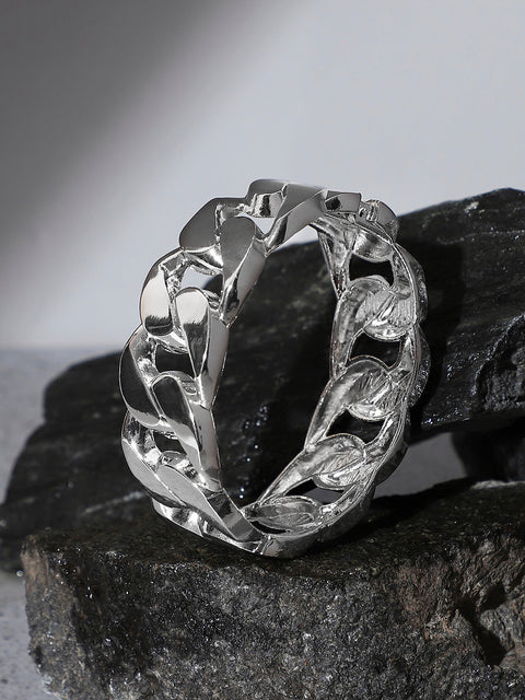 Silver-Plated Kada Bracelet