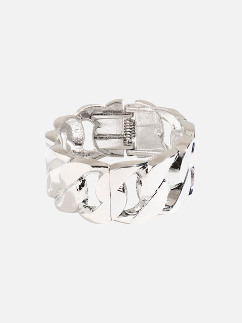 Silver-Plated Kada Bracelet