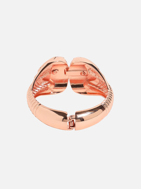 Embellished Snakehead Cuff Bracelet