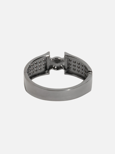 Silver Plated Pearl Drop Cuff Bracelet