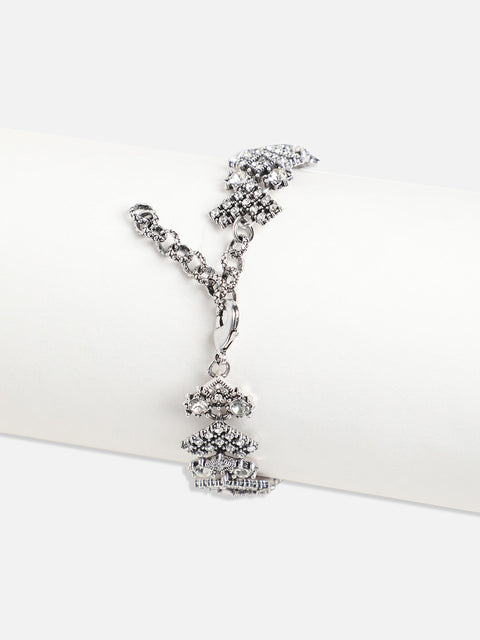 Silver Plated Charm Bracelet