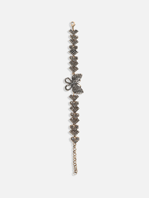 Gold-Plated Butterfly Link Bracelet
