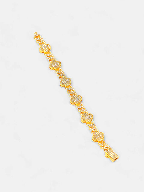 The Small Clover Tennis Bracelet - Chalice Silver-SOHIBR8816