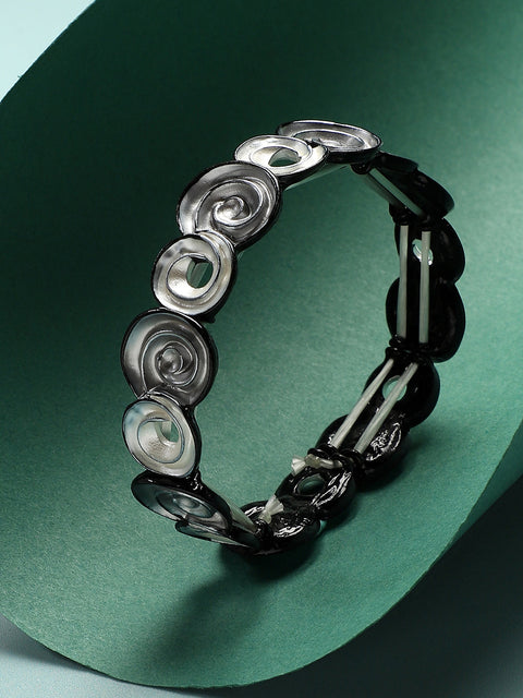 Flower Shaped Elasticated Bracelet