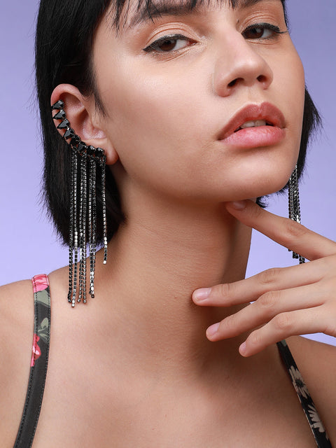 Set Of 2 Contemporary Drop Earrings