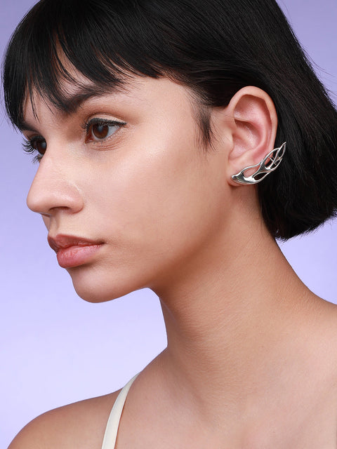 Set Of 2 Gold-Plated Contemporary Studs Earrings