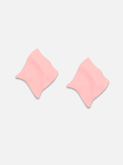 Set Of 2 Gold-Plated Contemporary Drop Earrings