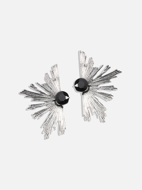 Silver-Plated Contemporary Studs Earrings