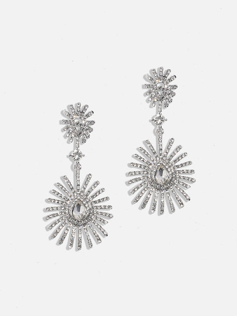 Silver-Plated Drop Earrings