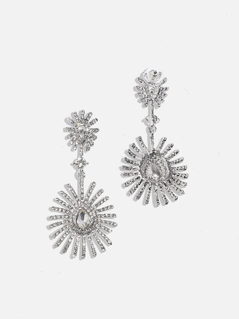 Silver-Plated Drop Earrings