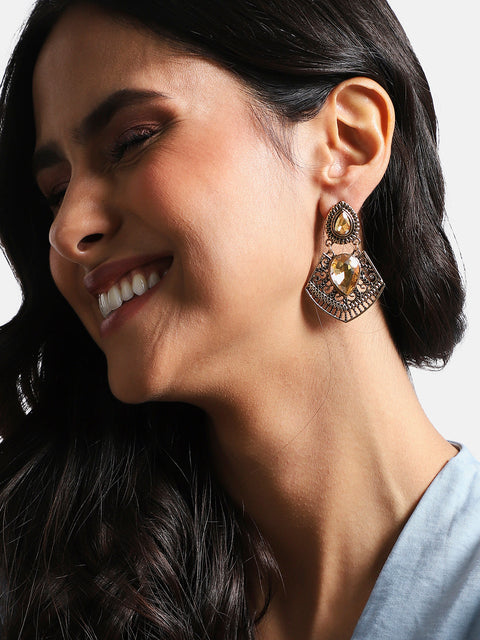 Gold-Plated Drop Earrings