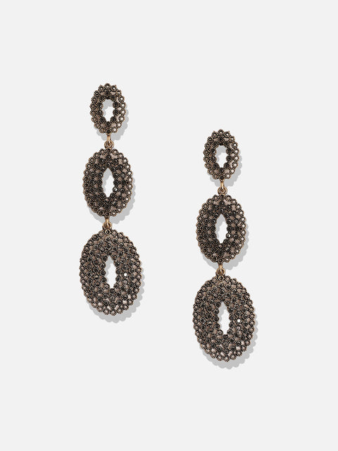 Gold-Plated Contemporary Studs Earrings