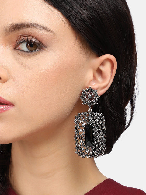 Silver-Plated Contemporary Ear Cuff Earrings