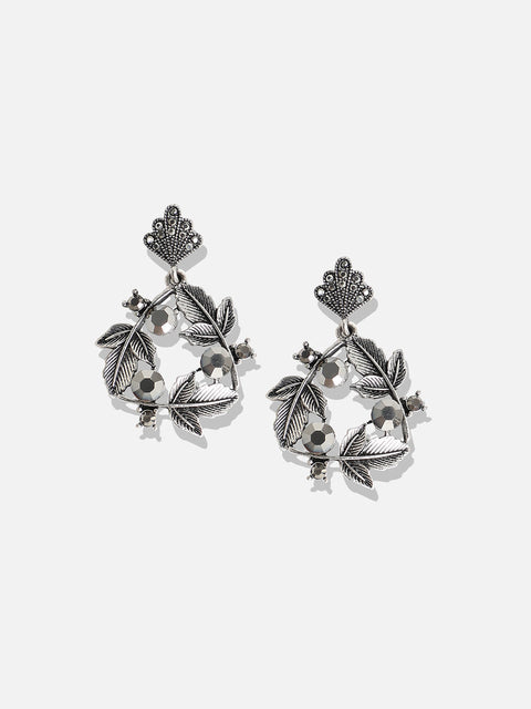 Silver-Plated Contemporary Studs Earrings