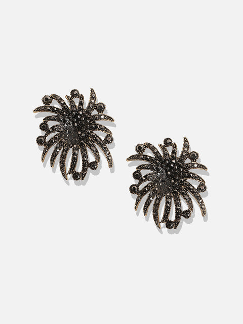 Contemporary Gold-Plated Stud Earrings