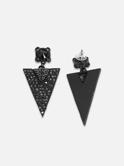 Artificial Stones Studded Drop Earrings