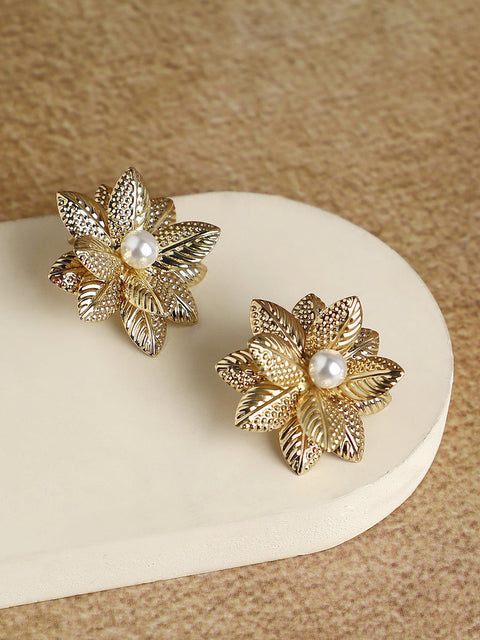 Alloy Gold-Plated Earrings