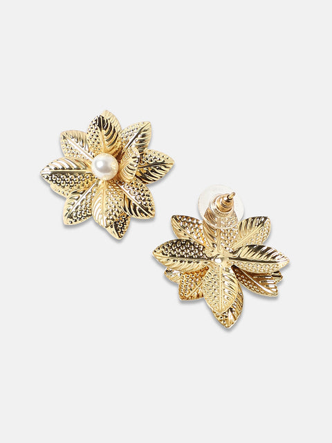 Alloy Gold-Plated Earrings