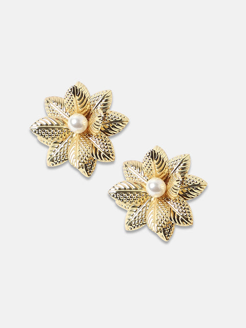 Alloy Gold-Plated Earrings