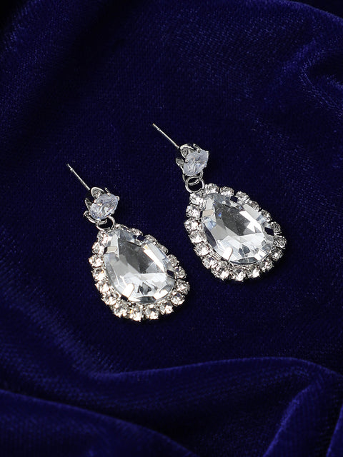 Silver Plated Drop Earrings