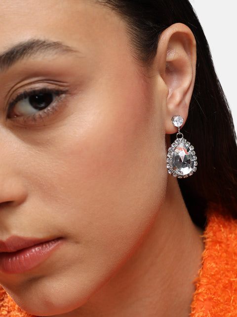 Silver Plated Drop Earrings