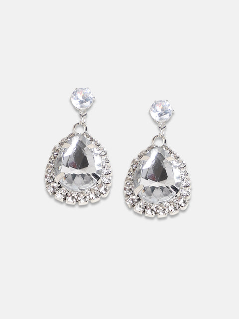 Silver Plated Drop Earrings