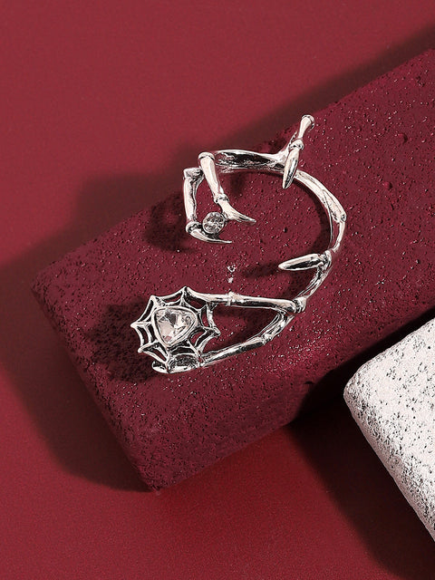 Silver-Plated Contemporary Ear Cuff