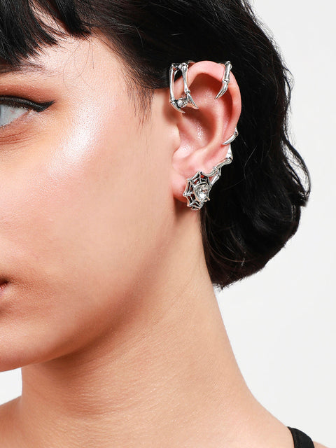 Silver-Plated Contemporary Ear Cuff